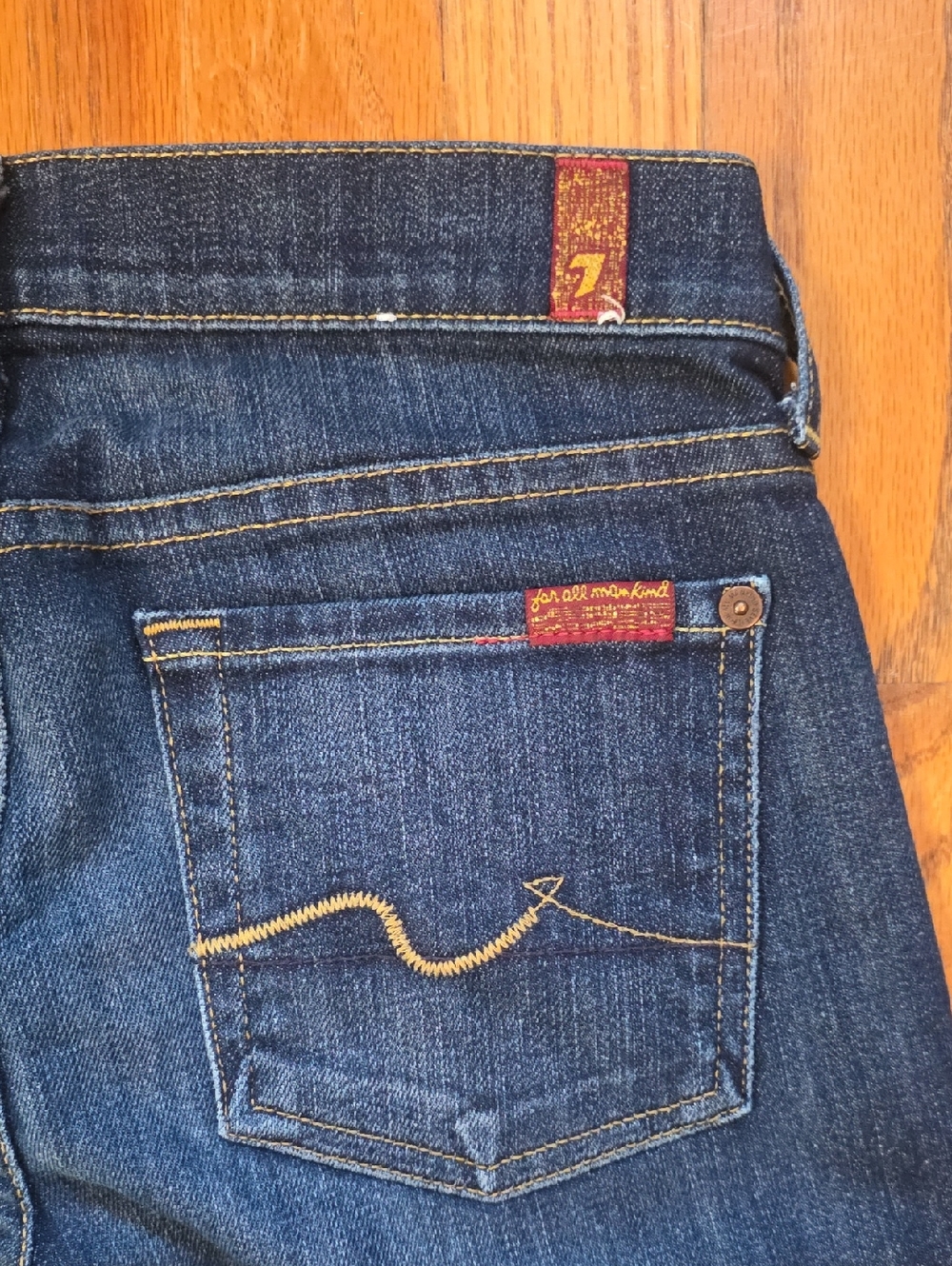 7 For All Mankind Jeans Size 25 Bootcut - Picture 7 of 9